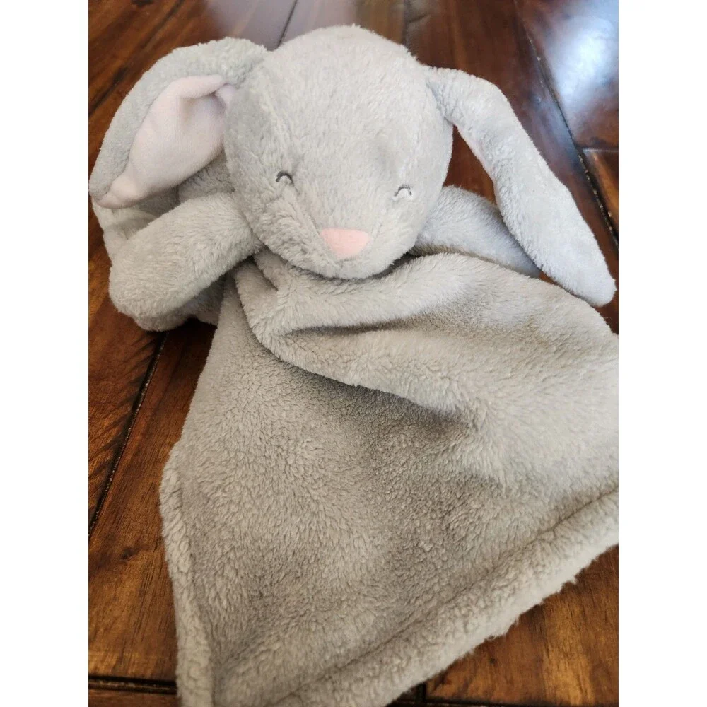 Carter's Gray Bunny Lovey Blanket Plush Stuffed Animal Snuggler 2020